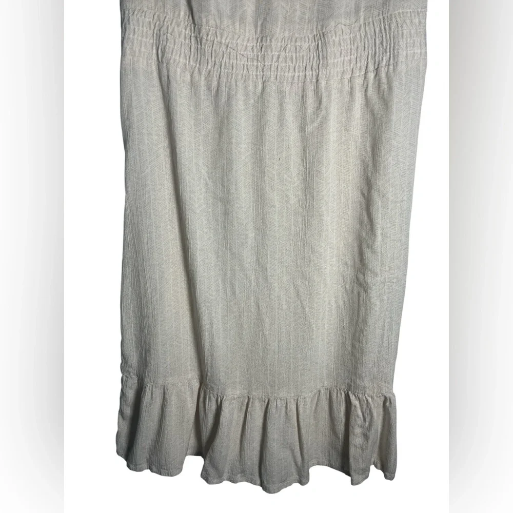 Ladies Prana Flowy Ruffled Sleeveless Maxi Dress Size Small - Picture 3 of 6